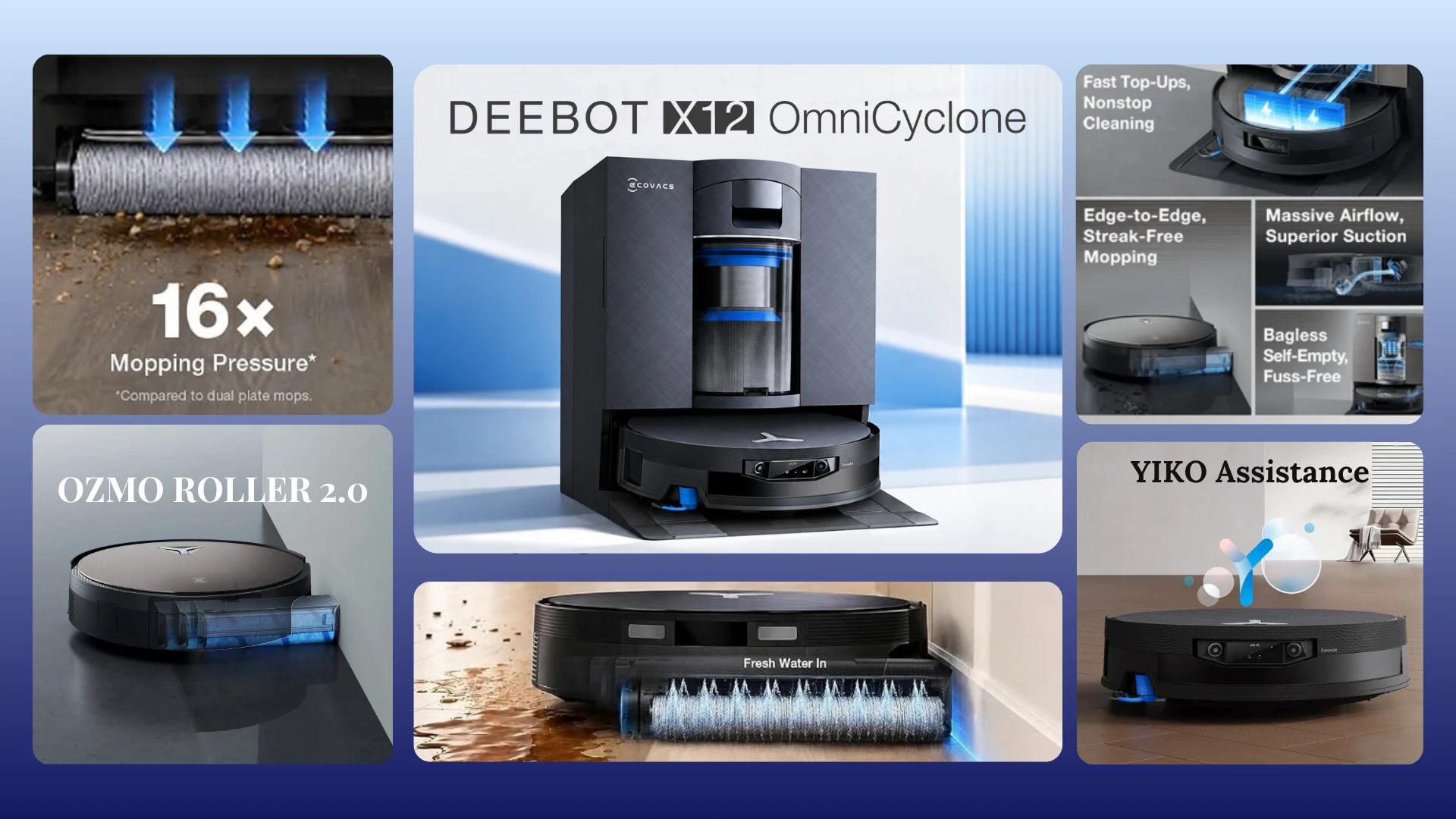 DEEBOT X11 OmniCyclone Showcase